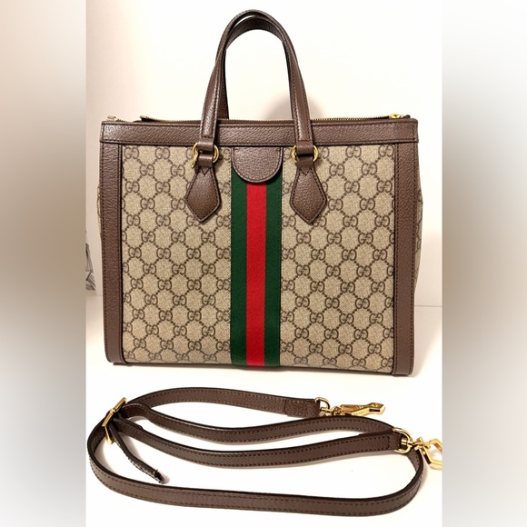 Gucci Monogram Supreme Ophidia Medium Tote – Authenticated – Excellent Condition - Picture 2 of 16